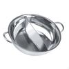 SplitPartition Pot Deformation Resistant Stainless Steel Shabu for Home, Restaurant 28CM