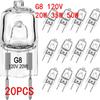 5/10/20PCS G8 120V 20W 35W 50W Eco Halogen LED Lamp Bulbs Inserted Beads Crystal Light Bulb For Energy Efficient Lighting