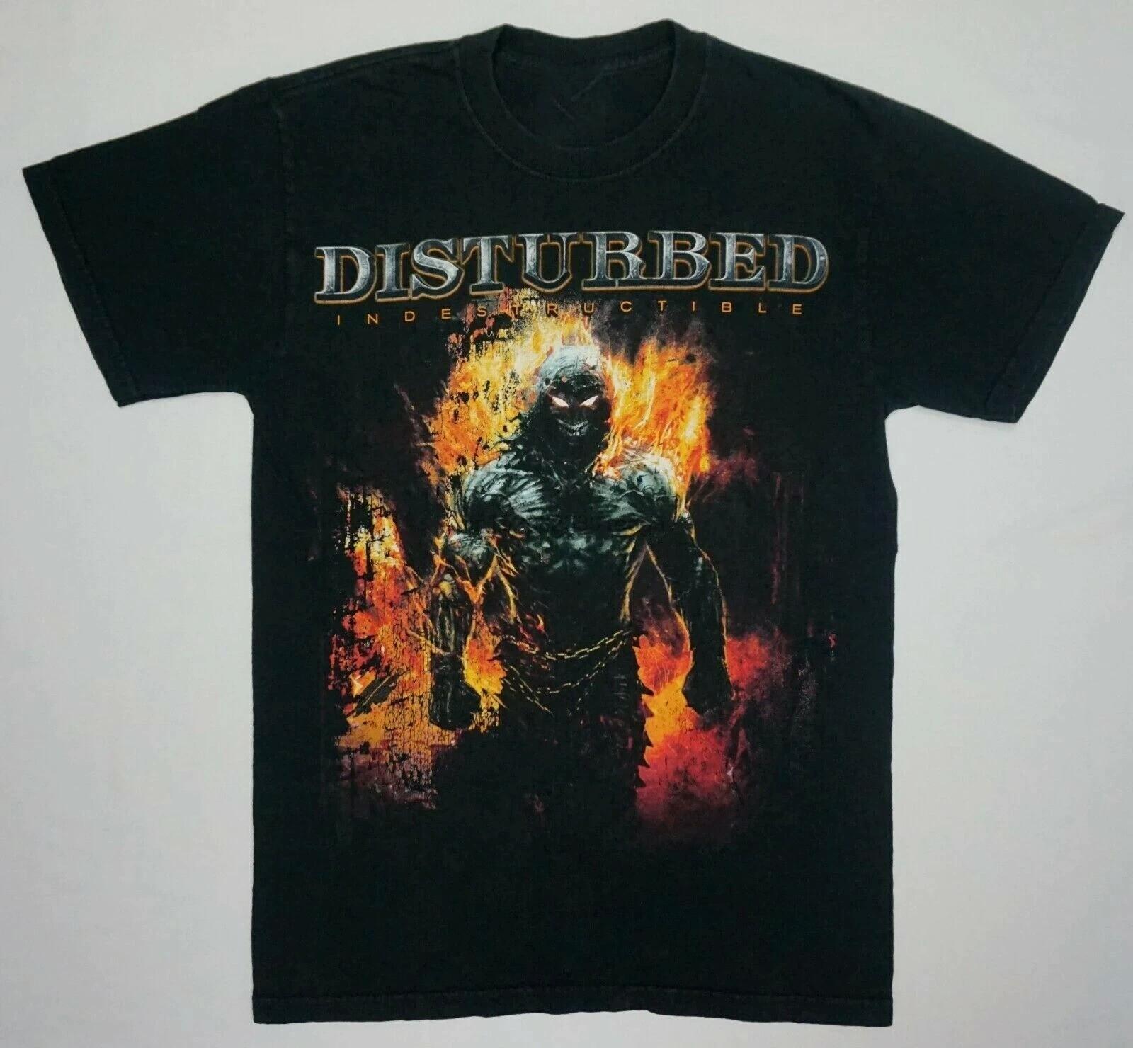 

Вінтажний футболка з гуртом Disturbed Indestructible Топи Футболка для чоловіків жінок S-4XL 4XL