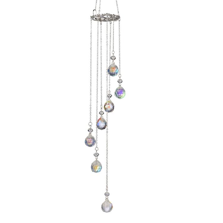 Elegant Crystal Suncatchers Wind Chimes Sunlight Catchers Hanging Ornament for Window and Garden Patios Decoration