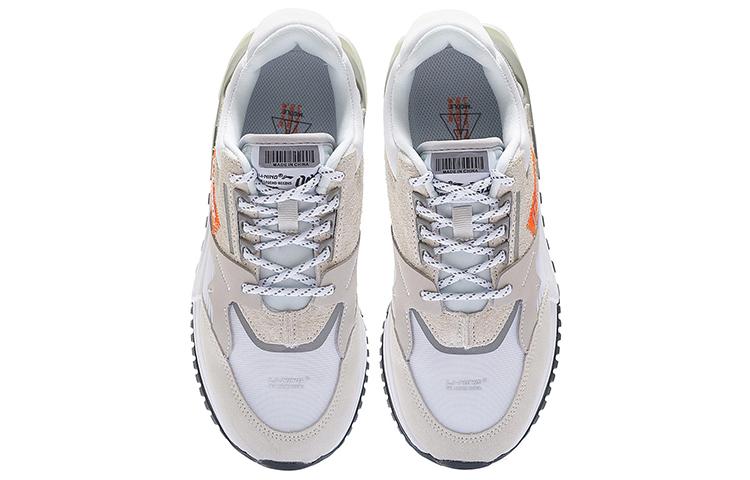 Li Ning Textile, Synthetic Leather, Leather Cushioning Slip Resistant Abrasion Resistant Low top Casual Shoes Women's AZGS078-4
