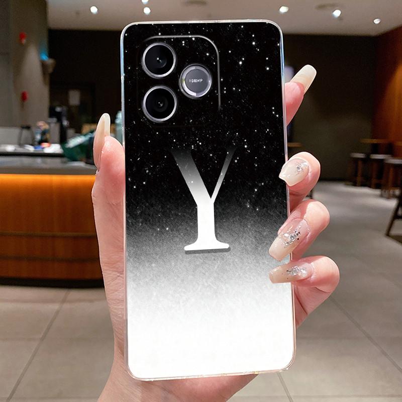 Anti-scratch Phone Case For Honor 600 Lite 5G/Honor 500 Smart 5G Jelly Clear TPU Soft Casing Lucky Letter Couple Shell