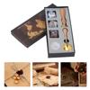 Wax Stamp Kit Clear Pattern Anti Rust Retro Letter Sealing Wax Kit for  Envelopes Invitation Deco