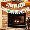1pc Colorful Happy Birthday Burlap Banner, Assemble Durable Happy Birthday Sign, Birthday Party Decoration for Women