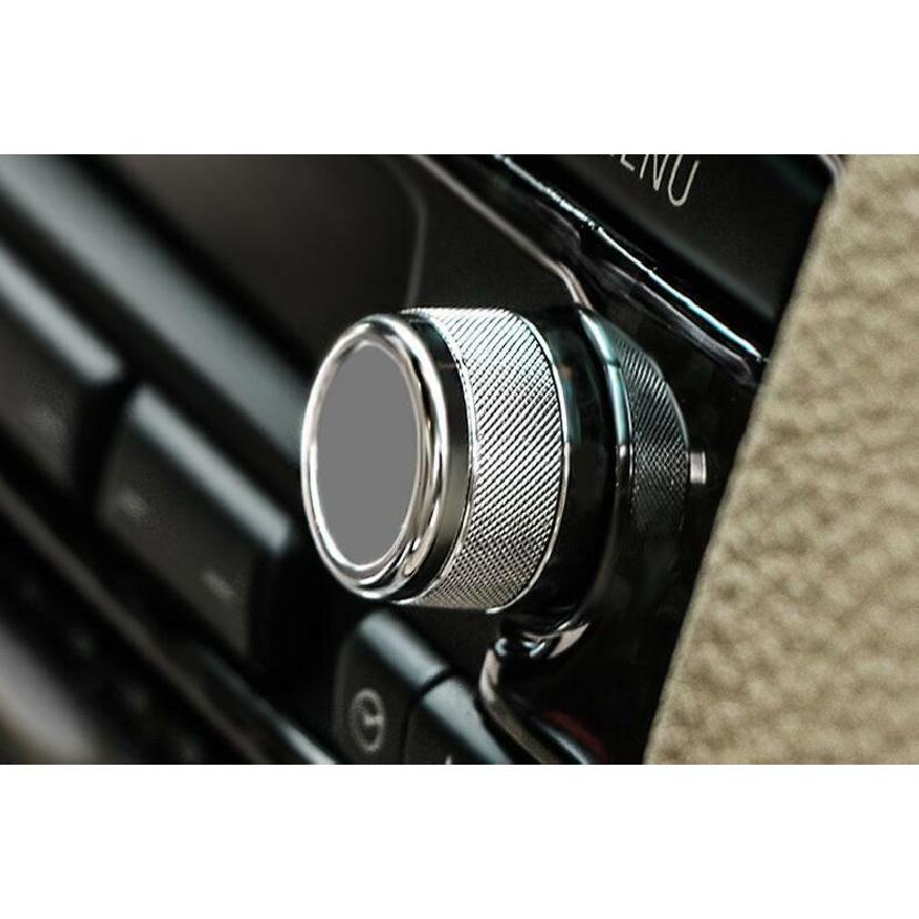 Silver Aluminum Central Console AC Knob Cover Trim For 2005-12 BMW 3-Series E90