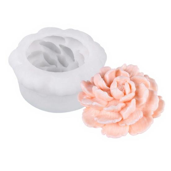 Flower Silicone Molds Flower Peony Fondant Mold Candle Molds Rose for Jelly Chocolate