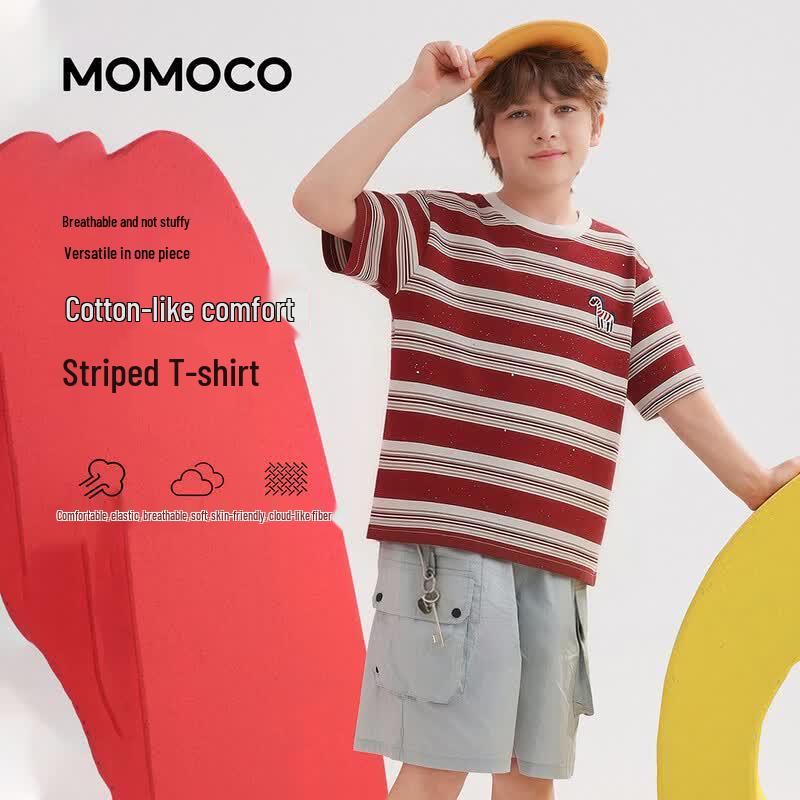 Mami Maka Boys  Summer Short Sleeve T-Shirt 140 красный