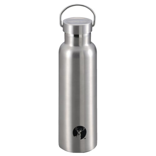 Captain Stag (CAPTAIN STAG) Sports Bottle, Direct Drinking, Double Stainless Steel Bottle, Vacuum Insulated HD Bottle, 600ml, Silver, UE-3365, Outer D