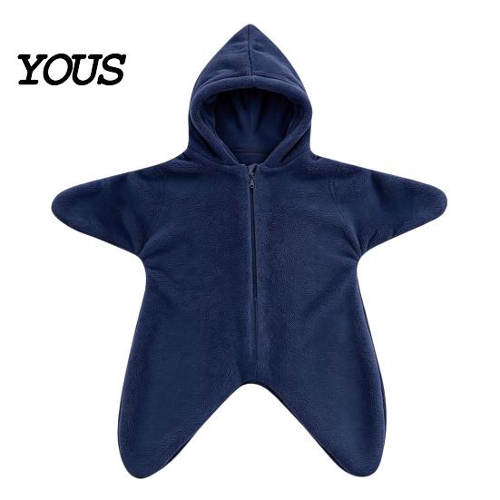 Süßer Sternförmiger Baby-Strampler Neugeborenen-Schlafsack, Weiche Flanell-Wickeldecke für Jungen Weihnachtsoutfit Mädchen, Warmes Feiertagskostüm Fotografie