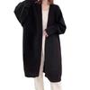Medium and long loose large version knitted cardigan women's autumn and winter new fashion sweater jacket