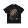 Mens Oversized Retro Hip Hop Long Sleeve T-Shirt Cotton Loose Fit Streetwear Tee