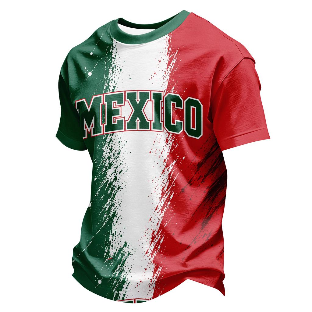 Men's Casual Summer Short Sleeve Neck T Shirt for Everyday Wear
