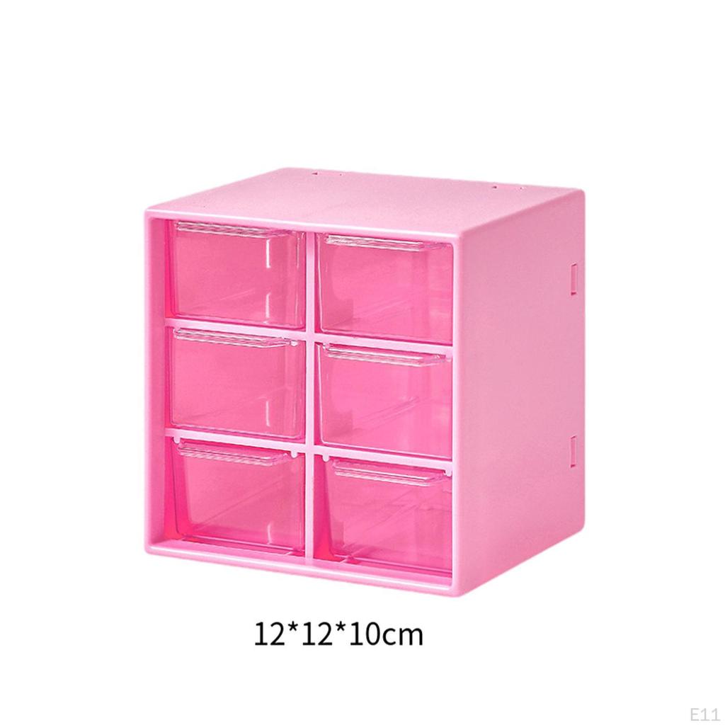 Compact Drawer Organizer for Desktop Use, Storage Solution with Drawers Beads and Office