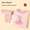 Hongdou Girls' Pure Cotton Antibacterial Thermal Underwear Set