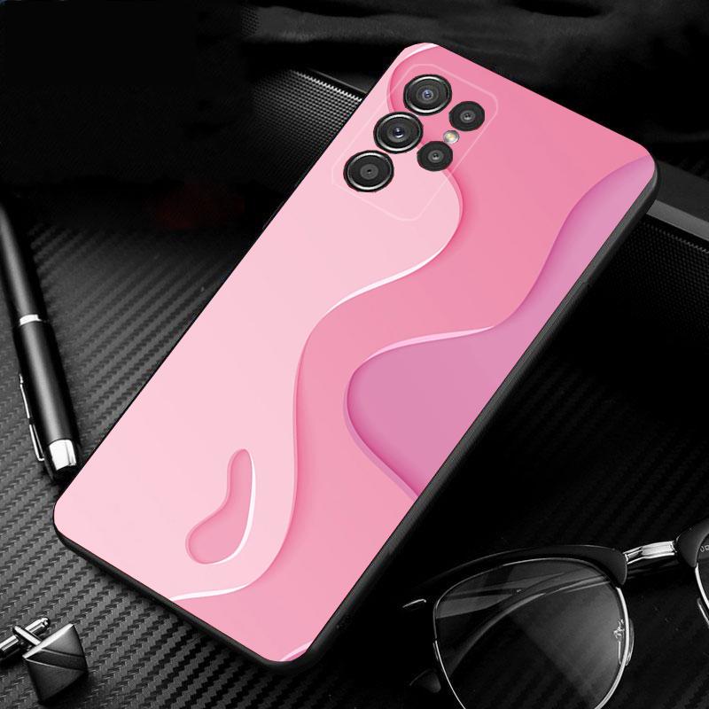 Phone Case For Samsung Galaxy S25 S24 S23 S22 S21 Ultra S24 S23 S22 S21 S25 Plus S24 S25 FE Pink Aesthtic