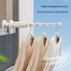 Portable Telescopic Folding Clothes Hanger: No-Punch Storage Rack for Travel and Hotel Use