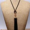 Clothes Accessories Creative Gifts Fashion Long Necklace Sweater Boho Style Korean Version Versatile Tassel Creative Gifts 2025