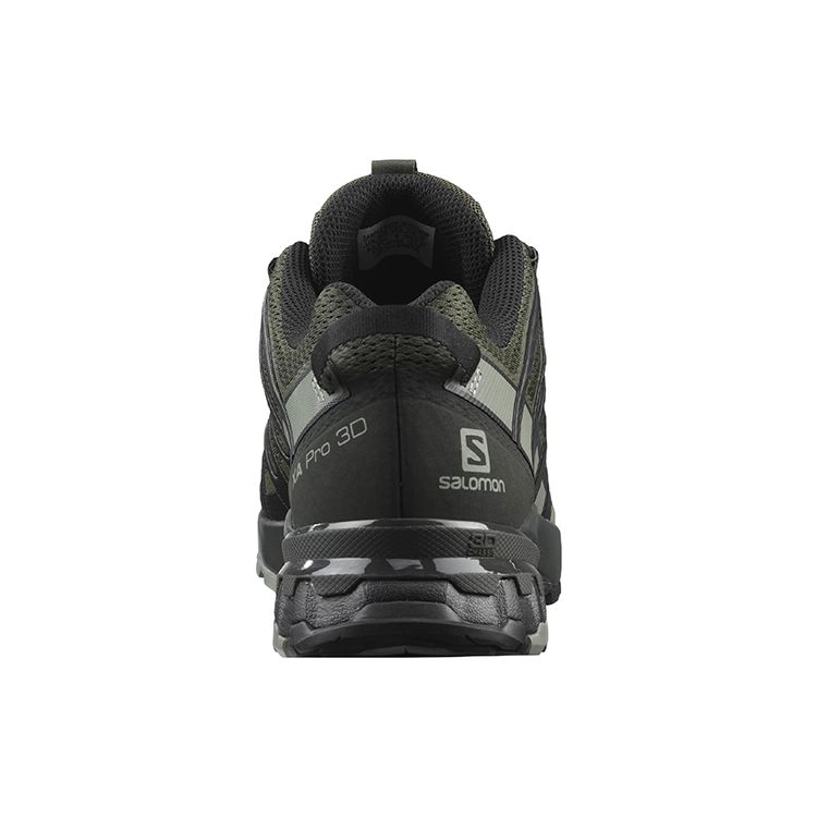 SALOMON XA Pro 3D V8 Comfortable Versatile Fabric Leather Durable Low-Top Casual Running Shoes Men Sneakers Black Green 409875