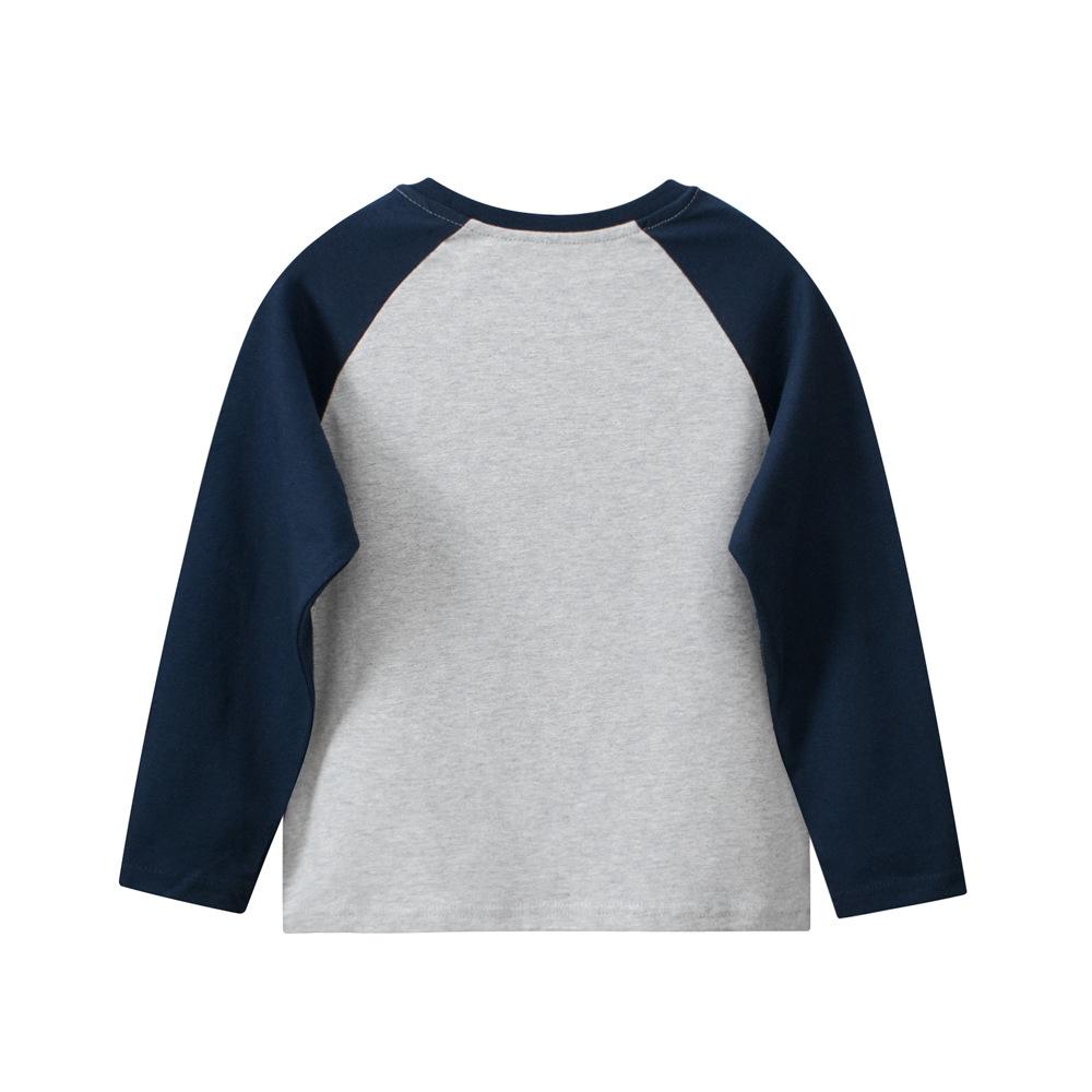 Spring Long-sleeved T-shirts for Boys, Middle-aged and Older Girls, Cotton Bottoming Shirts