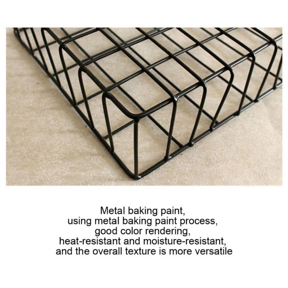 Metal Mesh Mail Organizer Easy To Install Wire Basket Useful Foyer Storage Shelf  Door