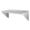 12" X 36" Stainless Steel Shelf, Wall Mounted Floating Shelving with Brackets, 250 Lbs Load Capacity Commercial Shelves, Heavy Duty Storage Rack for