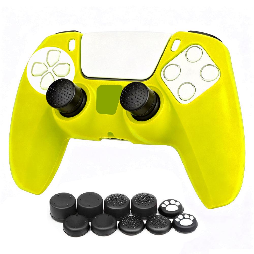 Housse en Silicone Antidérapante pour Manette PS5 avec Points d'Accroche – Accessoire de Jeu Protecteur.