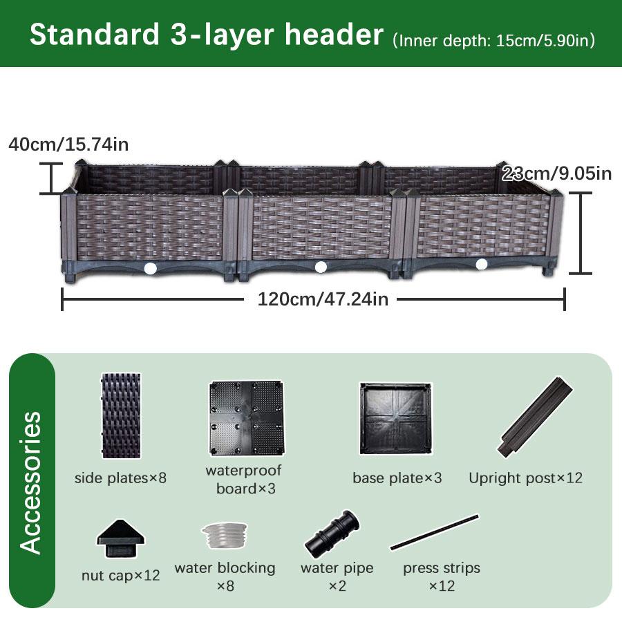 

Пластиковый большой ящик для цветочного горшка для посадки овощей, украшение для домашнего сада, горшки для растений, горшок для растений, ящик для посадки в помещении и на открытом воздухе