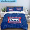 Set Biancheria da Letto con Stemma FC Ipswich 3 Pezzi, Include 1 Copripiumino e 2 Federe Perfetto per Camera da Letto, Dormitorio, Regalo di Natale per Fan
