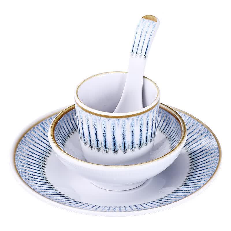 SHALL Melamine Tableware 4-Piece Set
