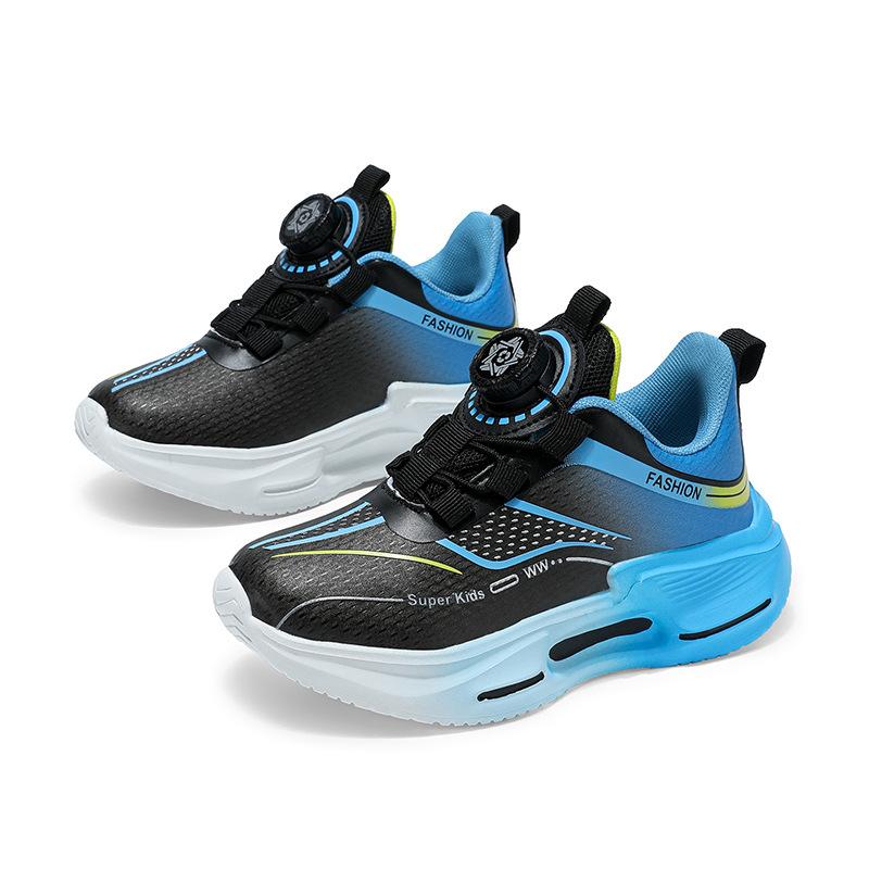 Boys 2025 Autumn New Children's Sports Shoes, Waterproof Leather Surface, Medium and Older Children's Ultra-light Soft-soled Running Shoes