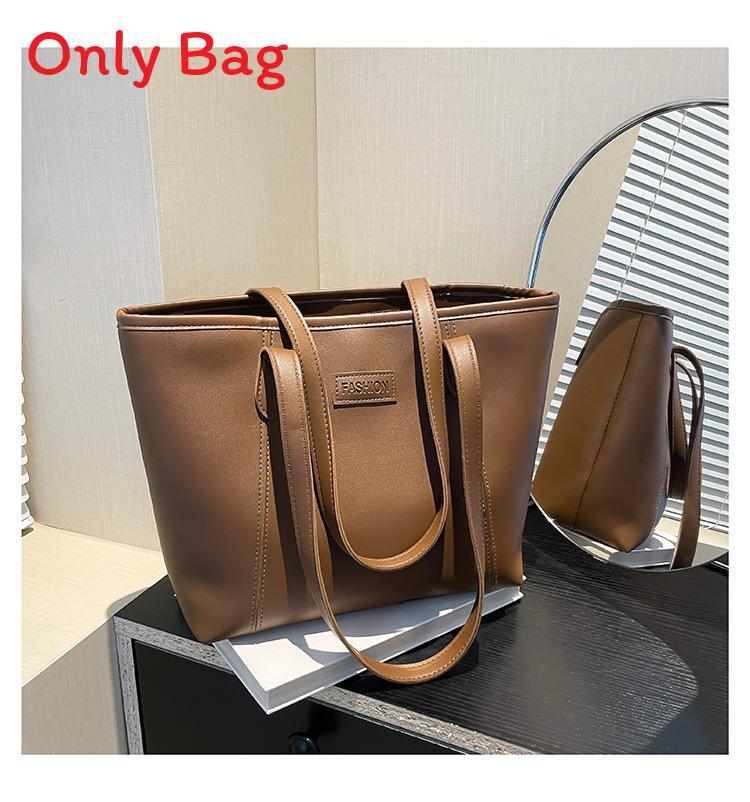 Minimalist Womens Shoulder Bag With Durable Pu Material And Large Capacity For Office Use