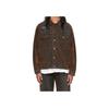 WE11DONE Vintage Effect Single-Breasted Long Sleeve Denim Jacket Unisex jackets Brown WD-DJ2-24-399-M-BK