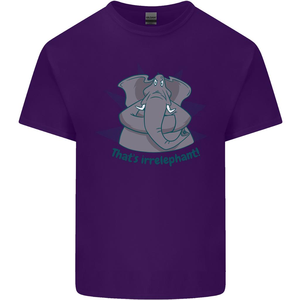 Irrelephant Funny Elephant Unisexs Light Cotton TShirt