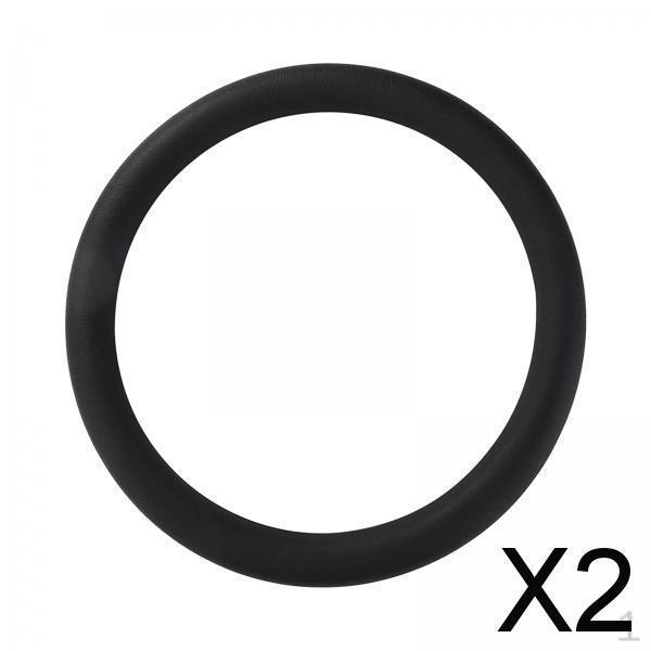 

2x Чехол на руль автомобиля Автомобильные декоративные чехлы Удобный защитный черный