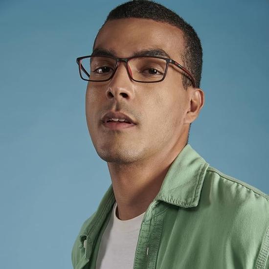 LENSKART BLU | Zero Power Blue Cut Computer Glasses | Anti Glare, Lightweight  | UV Protection Specs | Unisex | Medium | LB E13527 Pack of 2