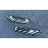 Front Top Mesh Grille Cover Trim for - Toyota RAV4 2PCS Carbon Fiber