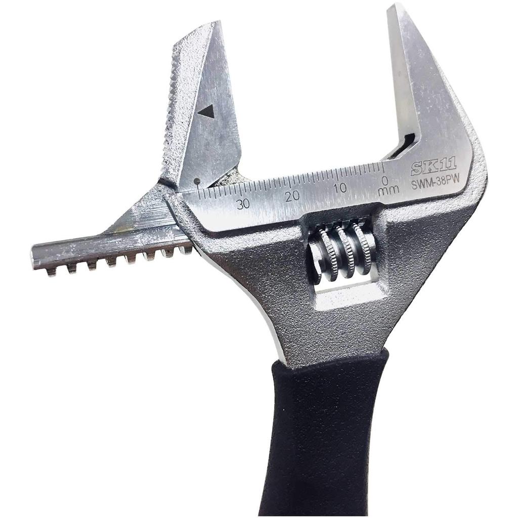 SK11 Pipe Adjustable Can be Used as a Monkey or Pipe Wrench SWM-38PW Wrench, 215mm, 2-Way Type,