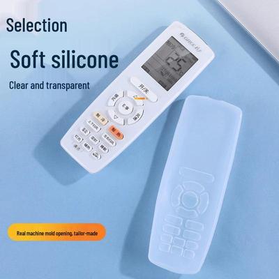 Universal Silicone Air Conditioner Remote Protective Case - Full Wrap, Transparent, Waterproof, Dustproof Cover