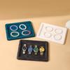 Velvety Jewelry Display Tray Exquisite Jewellery Holder Portable Rings Earrings Necklace Organizer Tray Storage Holder