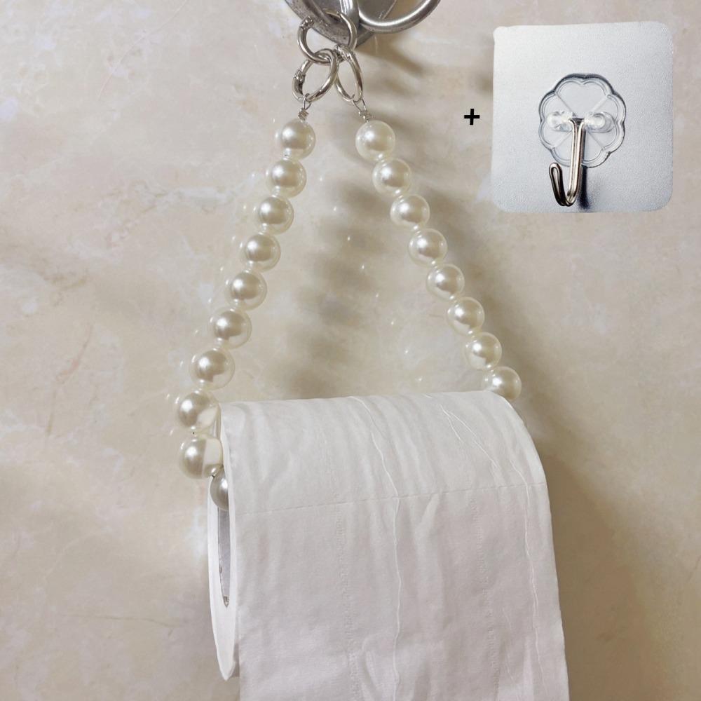 

Non Punching Toilet Paper Roll Bracket Wall Mount Paper Storage Stand Bathroom