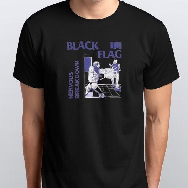 Black Flag Nervous Breakdown T-SHIRT colours Black XXXL