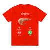Shrim sta chiamando Divertente Gamberetto Meme Maglietta Unisex Abbigliamento Donna Moda Harajuku Magliette a Manica Corta Magliette Casual in Cotone Top