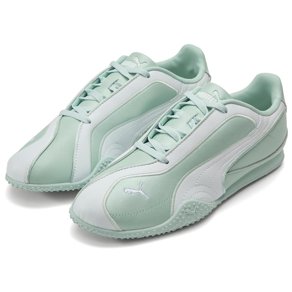 Puma Bella V2 Leather Peaceful Blue Unisex Sneakers Green White 404043-04