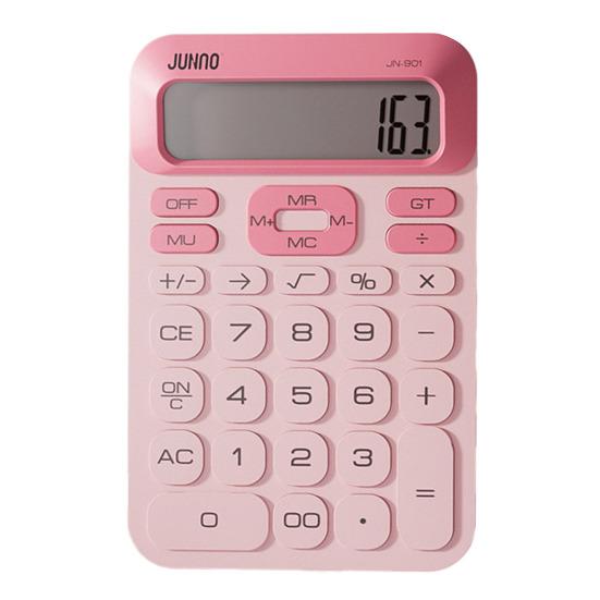 Desktop Calculator Battery Operated 12 Digits Big Buttons Large LCD Display Portable Student Finance Calculator Office Supplies