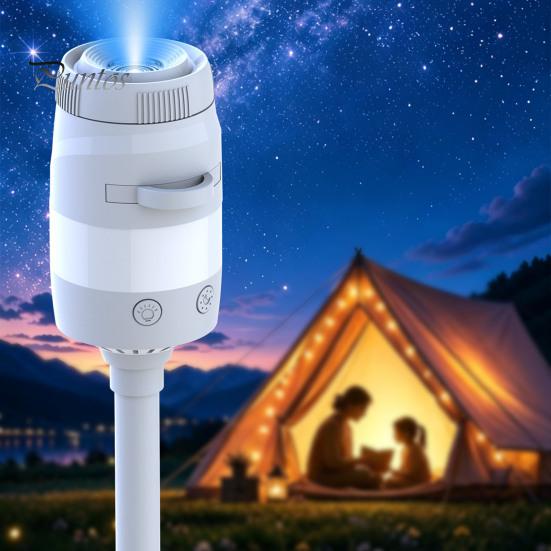 Compact Star Projector Lamp 2-in-1 Night Light, Starry Sky Ambient with Films, Kids Bedroom Decor USB Powered Dual-Mode for Sleep And Decoration