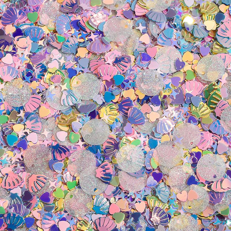 10G Glitter Sequin 1-16mm Pvc Flat Loose Sequins Women DIY Accessory Sewing Wedding Crafts Garment Decoration