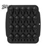 Stampo per Torta Mousse Teschio con 20 Cavità Tema Halloween Silicone Antiaderente Caramelle Flessibile Stampo da Forno Vassoio 3D Realistico per Cottura Gelatina
