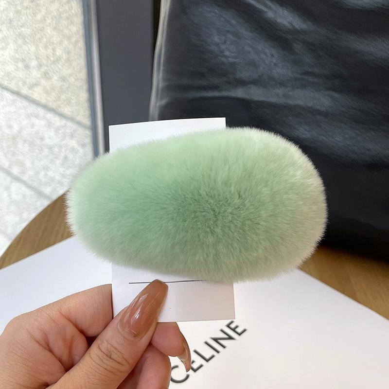 

Настоящая выдра, кроличья шерсть, большие заколки для волос, открытка для волос, корейская супер фея, плюшевое украшение для волос, милый меховой зажим с краями карты