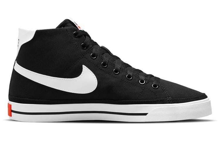Nike Court Legacy Canvas Mid 'Black White Orange' Women's DD0161-001