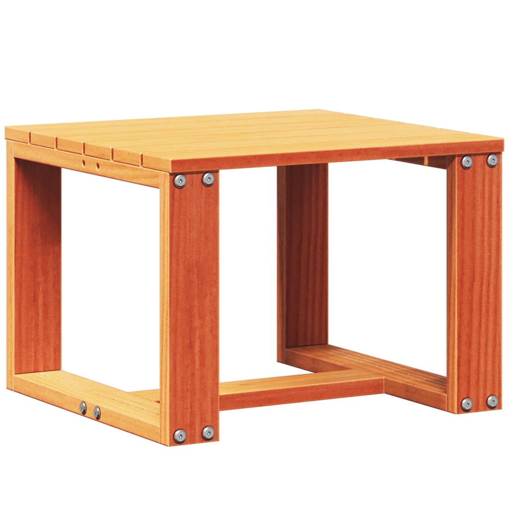 3 Piece Garden Lounge Set Wax Brown Solid Pine Wood
